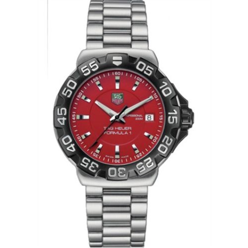 TAG Heuer Formula 1 Quartz 41 Stainless Steel / Red / Bracelet